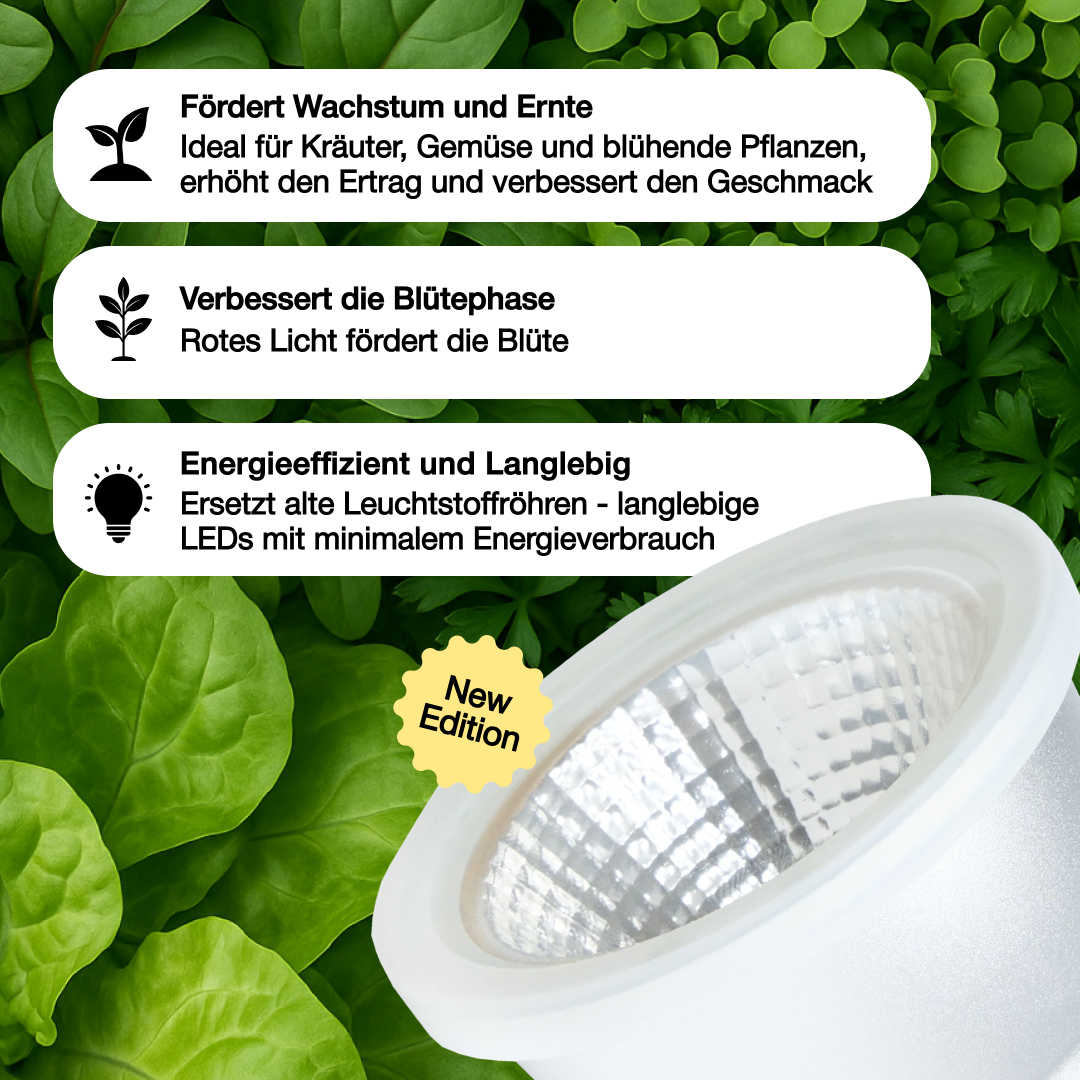 E27-Pflanzenlampe Grow Light Cultura - LED Pflanzenlampe von Venso