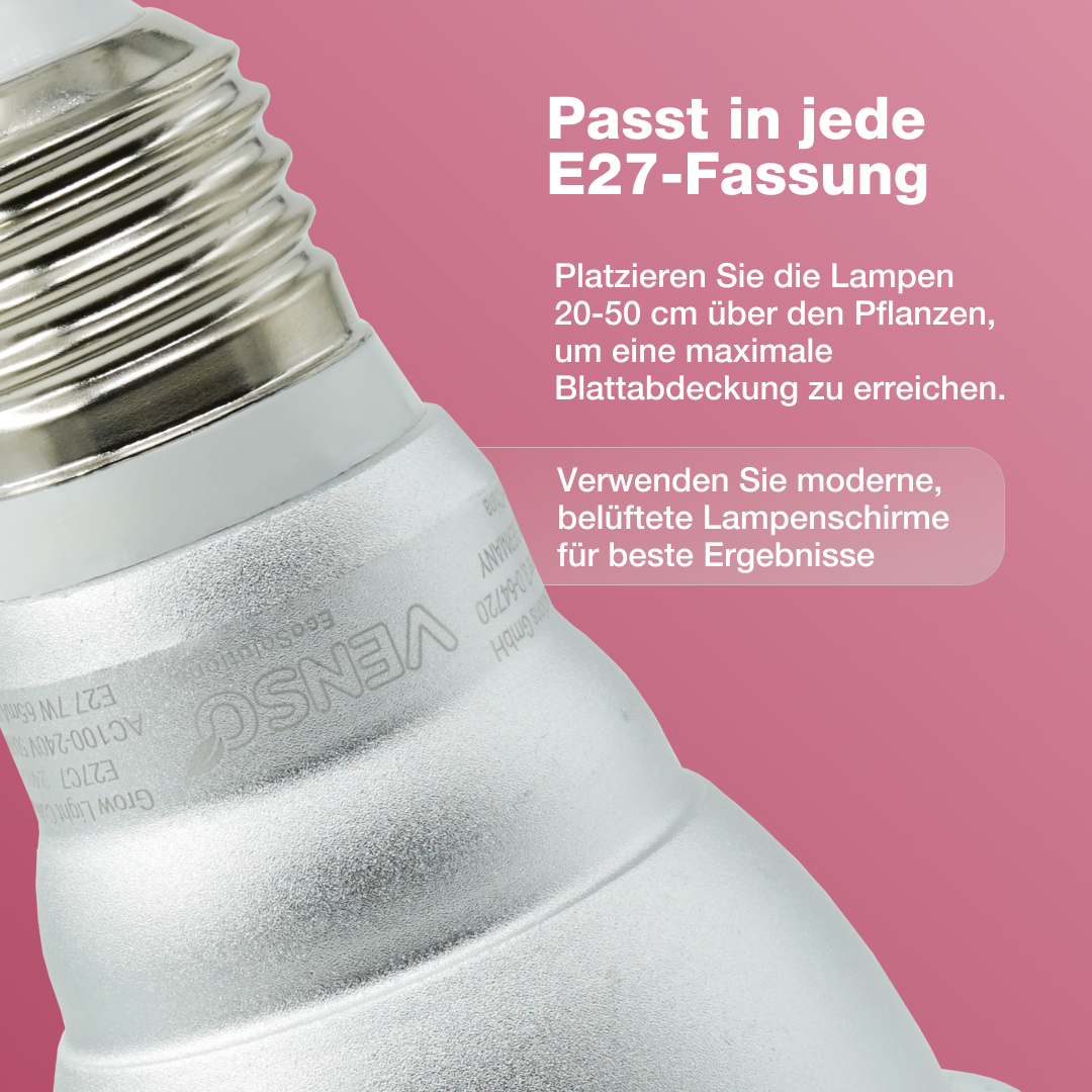 E27-Pflanzenlampe Grow Light Cultura - LED Pflanzenlampe von Venso