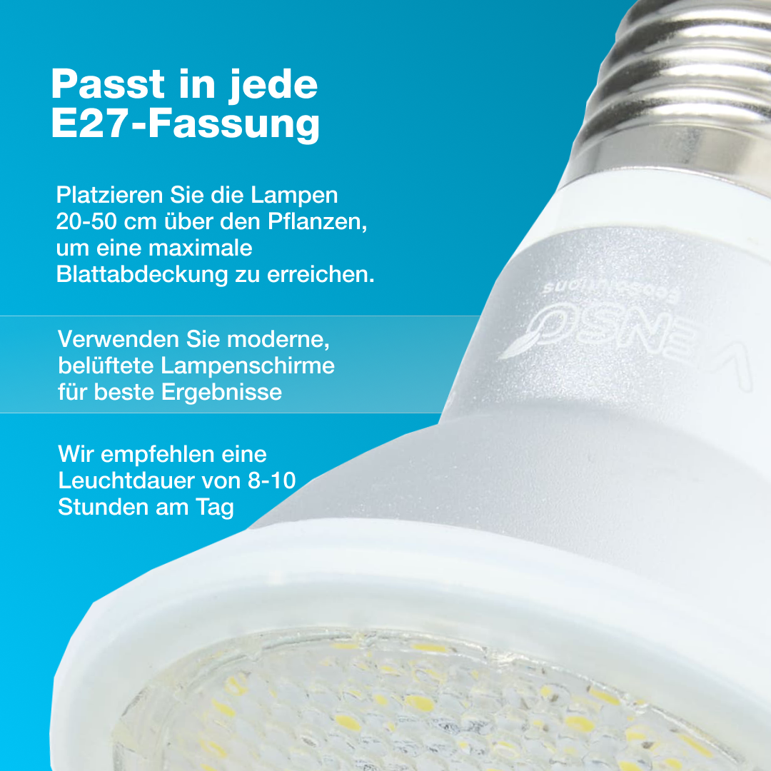 E27-Pflanzenlampe Grow Light Winter - LED Pflanzenlampe von Venso