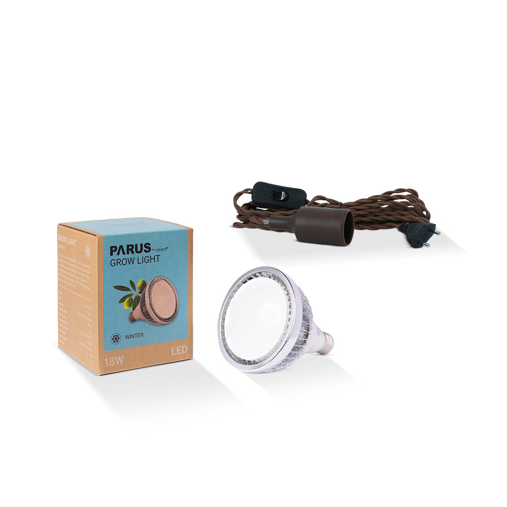 E27 Pflanzenlampe “winter” mit der Helix Lampenfassung im Vorteilspaket