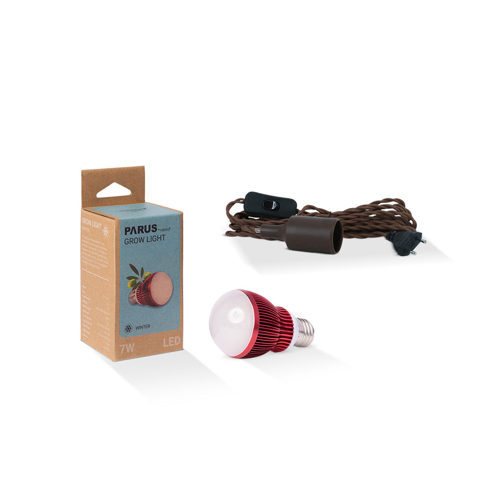 E27 Pflanzenlampe “winter” mit der Helix Lampenfassung im Vorteilspaket