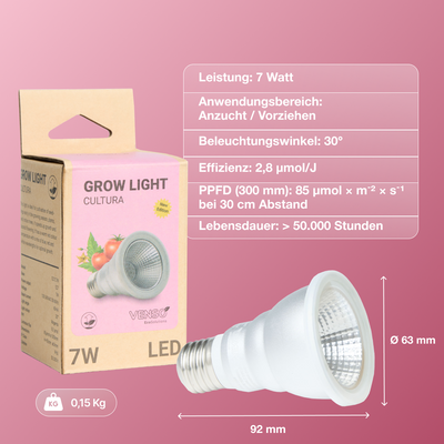 E27 plant lamp "Cultura" - LED plant lamp from Venso