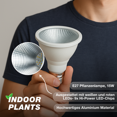E27-Pflanzenlampe Grow Light Indoor Plants - LED Pflanzenlampe von Venso
