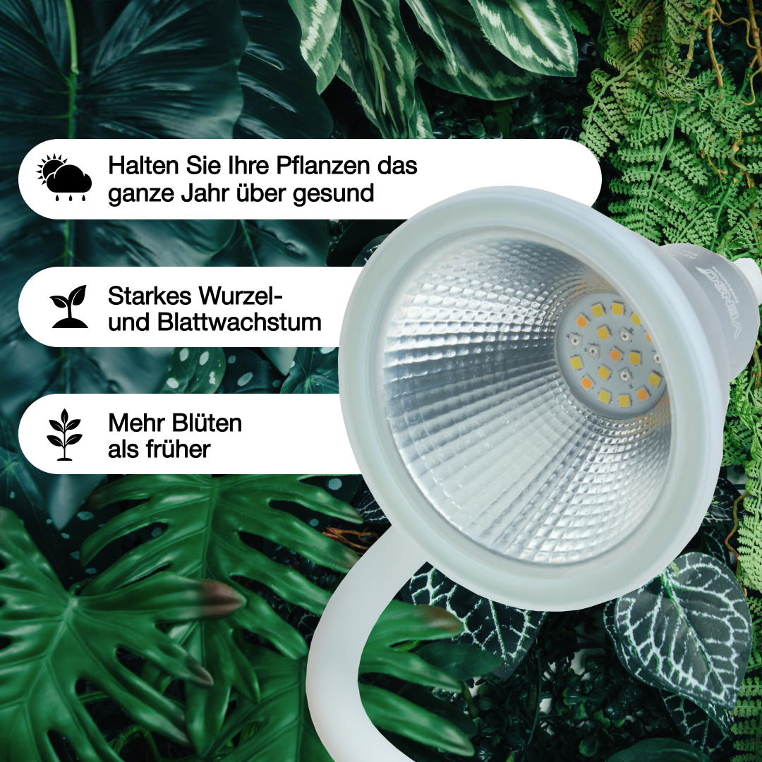 E27-Pflanzenlampe Grow Light Flexia - LED Pflanzenlampe von Venso