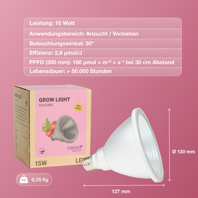 E27 plant lamp "Cultura" - LED plant lamp from Venso