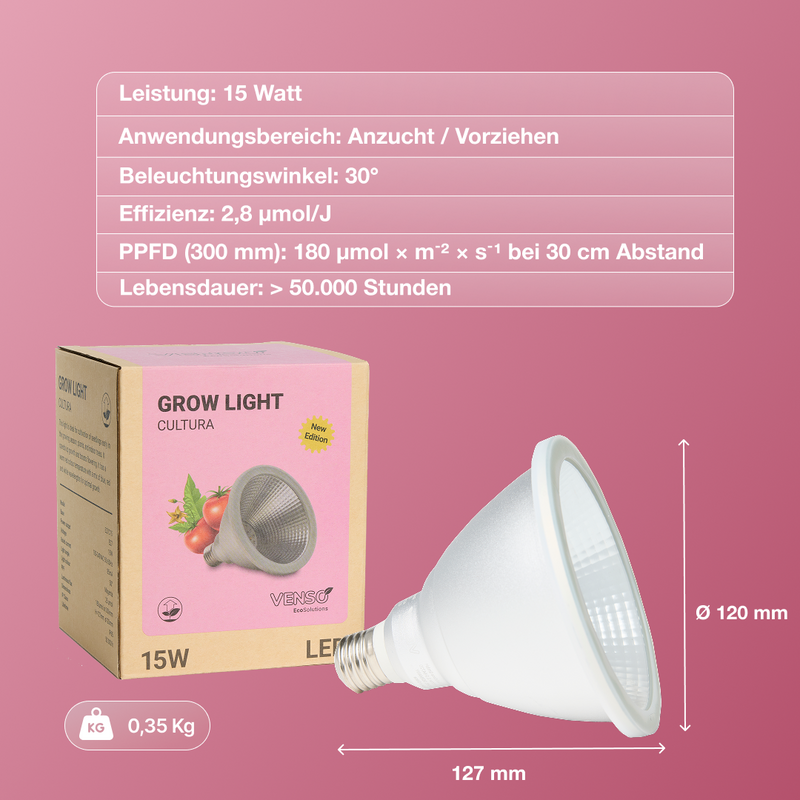E27 plant lamp "Cultura" - LED plant lamp from Venso