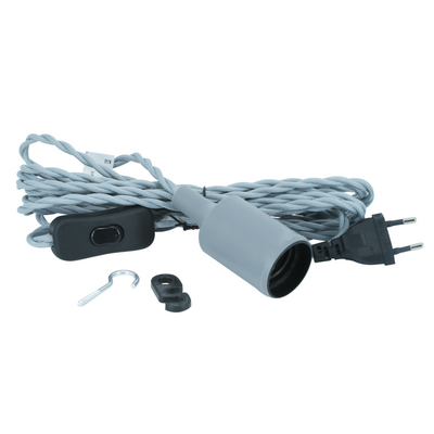 E27 lamp socket HELIX (4m textile cable)